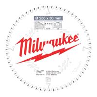 Milwaukee Cirkelzaagblad voor Hout | Ø 250mm Asgat 30mm 60T - 4932472016 - thumbnail