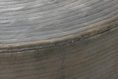 Hoofdtafel Home ESPRIT Gouden Aluminium 90 x 90 x 40 cm