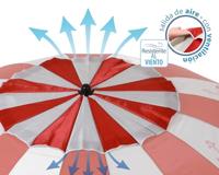 Strandparasol Rood Ø 220 cm SPF50+ Navy - thumbnail