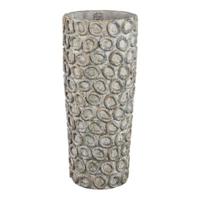 PTMD cementpot met cirkels ginte l 55 cm | 2 stuks - thumbnail