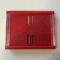 Prijskassette A8 - 74x52 mm rood - thumbnail
