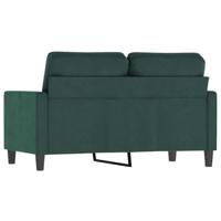 Tweezitsbank 120 cm fluweel donkergroen - thumbnail