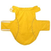 Hondenregenjas met reflecterende strips polyester geel 3XL - thumbnail