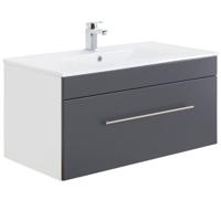 Wastafelkast Ivar Antraciet L - thumbnail