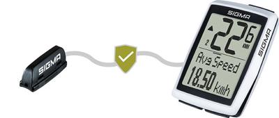 Sigma BC 12.0 WR Bedrade Fietscomputer - Wit