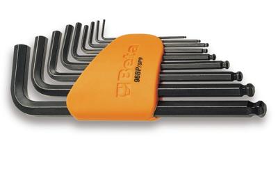 Beta 9-delige set haakse stiftsleutels met kogelkop gebruneerd (art. 96BP) met support 96BP/SC9 - 000960974 Beta 9-delige set haakse stiftsleutels met kogelkop gebruneerd (art. 96BP) met support 96BP/SC9 - 000960974