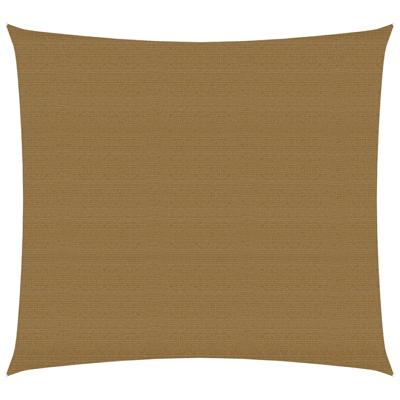 VidaXL Zonnezeil 160 g/m² 7x7 m hdpe taupe