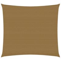 VidaXL Zonnezeil 160 g/m² 7x7 m hdpe taupe - thumbnail