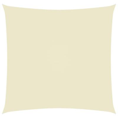 VidaXL Zonnescherm vierkant 6x6 m oxford stof crèmekleurig