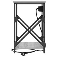 Nachtkastje met lade Grijs sonoma 41 x 31 x 51 cm Bewerkt hout - thumbnail