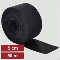 Electronic Garage EG25CA120 Klittenband Om te bundelen Haak- en lusdeel (l x b) 50 m x 5 cm Zwart 50 m - thumbnail