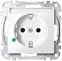 Merten MEG2305-0319 Wandcontactdoos Inzetstuk System M Polar-wit 1 stuk(s) - thumbnail