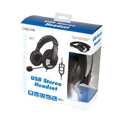 LogiLink HS0019 Bedraad Zwart - thumbnail