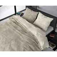 Sleeptime Flanel Washed Cotton Taupe 140 x 200/220 cm - thumbnail
