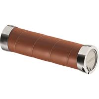 Brooks handvatten slender leather grips 100/130mm honey - thumbnail