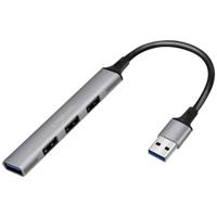 LogiLink UA0391 USB 3.0-hub Aluminium-grijs - thumbnail