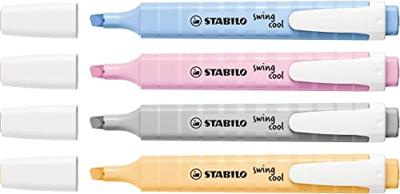 Markeerstift stabilo swing cool 275/4 pastel ass | 5 stuks