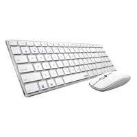 Rapoo 9300m multimodus draadloze ultraslanke desktop combo set qwerty wit - thumbnail
