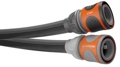 GARDENA textielslang liano life 15 m set (donkergrijs/oranje)