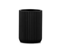 Tandenborstelhouder Andrea House Zwart Mat Hars (Ø 7 x 9,5 cm) - thumbnail