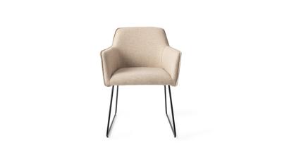 Jesper Home Eetkamerstoel 'Hofu' Slide Black, kleur Wild Walnut