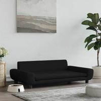 VidaXL Hondenmand 100x54x33 cm fluweel zwart - thumbnail