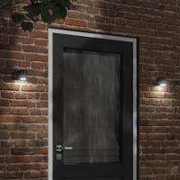 VidaXL Buitenwandlamp gegoten aluminium zwart - thumbnail
