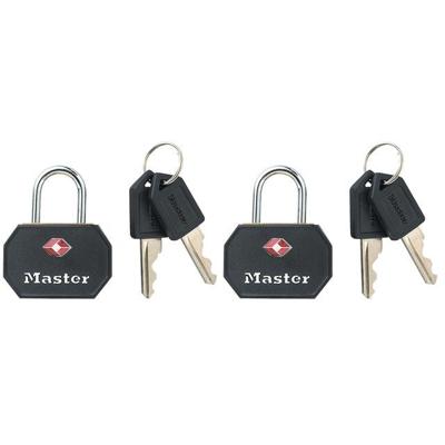 Hangslot masterlock 2 gelijksl alu tsa zwart 30mm Hangslot masterlock 2 gelijksl alu tsa zwart 30mm