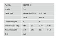 Digitus DK-2932-02 Glasvezel Optische vezel Aansluitkabel 2.00 m Geel [1x LC-stekker - 1x SC-stekker] 9/125 µ Singlemode OS2 - thumbnail