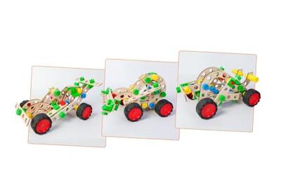 Constructor Junior 3in1 Sportauto 107 stuks