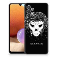 Silicone Back Case Samsung Galaxy A32 4G | A32 5G Enterprise Editie Skull Hair - thumbnail