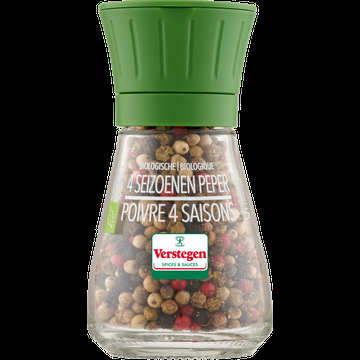 Verstegen Biologische 4 Seizoenen Peper met Molen 32 g bij Jumbo