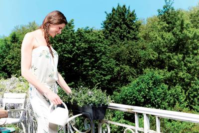 Green basics balkonbak allin1 70cm living black elho - Elho Green basics balkonbak allin1 70cm living black elho - Elho