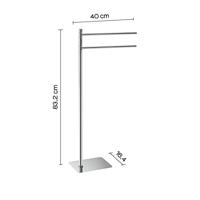 Handdoekhouder Sapho Gedy Vrijstaand 84 cm Chroom - thumbnail