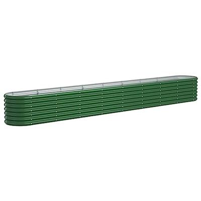 Plantenbak 332x40x36 cm gepoedercoat staal groen Plantenbak 332x40x36 cm gepoedercoat staal groen