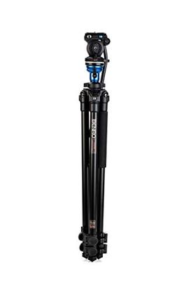 Benro A1573F Serie 1 AL Video Statief & S2PRO Hoofd - Nivellering Kolom, 3 Been Secties, Flip Lock Been Release
