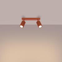 Plafondlamp KARBON 2 rood oker - thumbnail