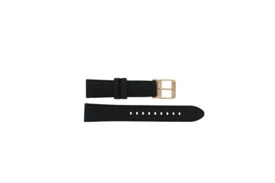 Horlogeband Michael Kors MKT5069 Leder/Textiel Zwart 18mm Horlogeband Michael Kors MKT5069 Leder/Textiel Zwart 18mm