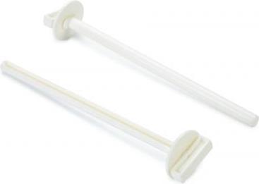 Vogel zitstok met houder wit set van 2