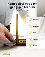 Goobay 51236 TAE-F naar RJ45-kabel voor DSL/ADSL/VDSL-router - thumbnail