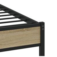 Bedframe zonder matras hout sonoma eikenkleurig 140x190 cm - thumbnail