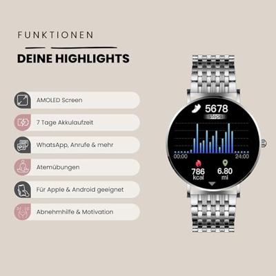 XCOAST SIONA 2 Smartwatch Zilver