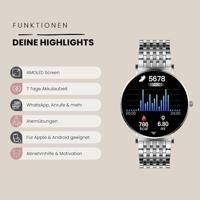 XCOAST SIONA 2 Smartwatch Zilver - thumbnail