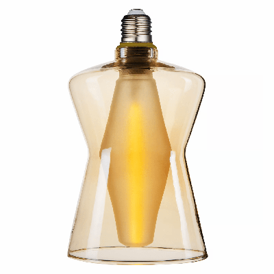 Design led lamp Rookglas E27 fitting 21 cm Design led lamp Rookglas E27 fitting 21 cm