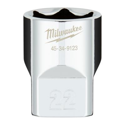 Milwaukee Accessoires 1/2" dop metrisch - 22 mm - 4932480020