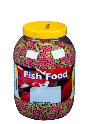 Visvoer 3 Kleuren sticks PL 400 gram Velda VT - Vt Visvoer 3 Kleuren sticks PL 400 gram Velda VT - Vt