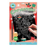 Creative Craft Group Xmas scratch art a4 - thumbnail