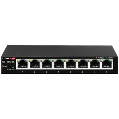 EDIMAX GS-5008E Netwerk switch 8 poorten 16 GBit/s EDIMAX GS-5008E Netwerk switch 8 poorten 16 GBit/s