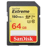 Sandisk SDXC geheugenkaart - 64GB - Extreme - U3 - thumbnail
