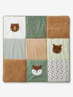 GREEN FOREST Oeko-Tex® gewatteerde vloermat / boxkleed ecru/meerkleurig - thumbnail